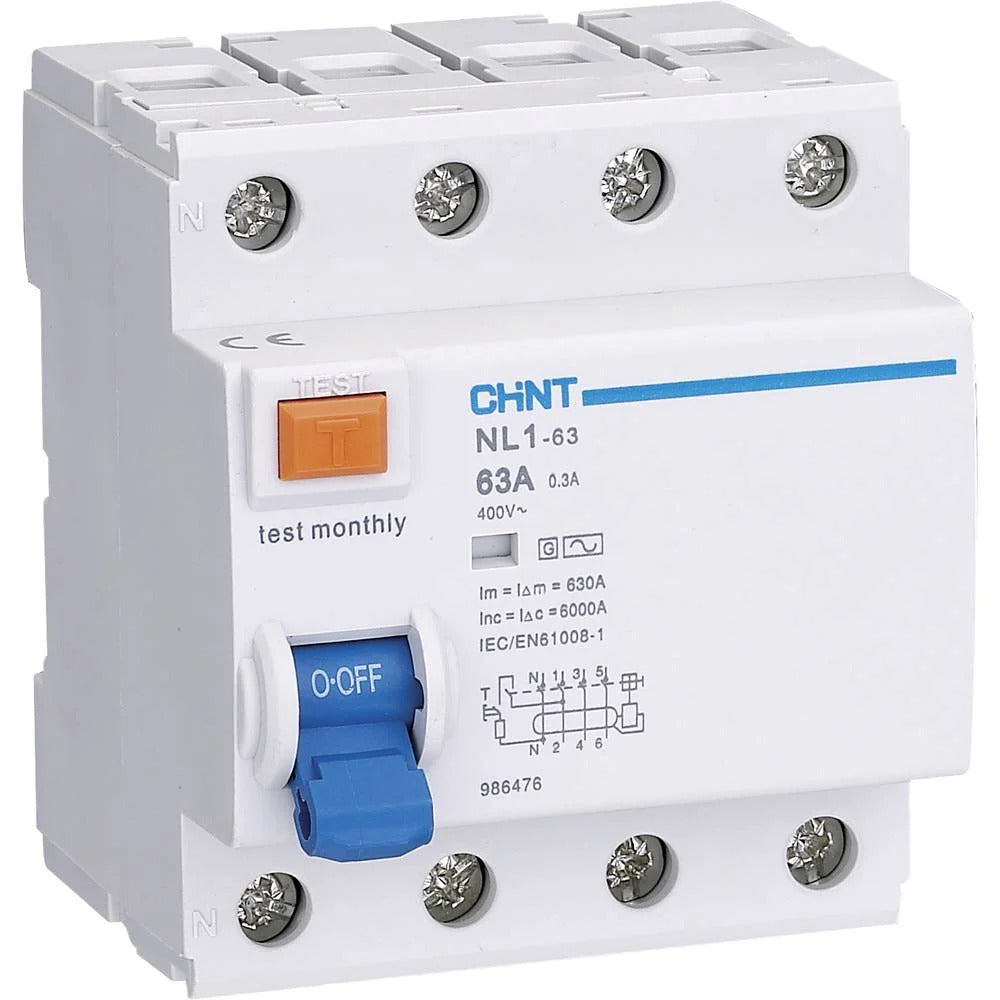 CHINT FI-Schutzschalter NL1-63 4P 40A 300mA AC(R)